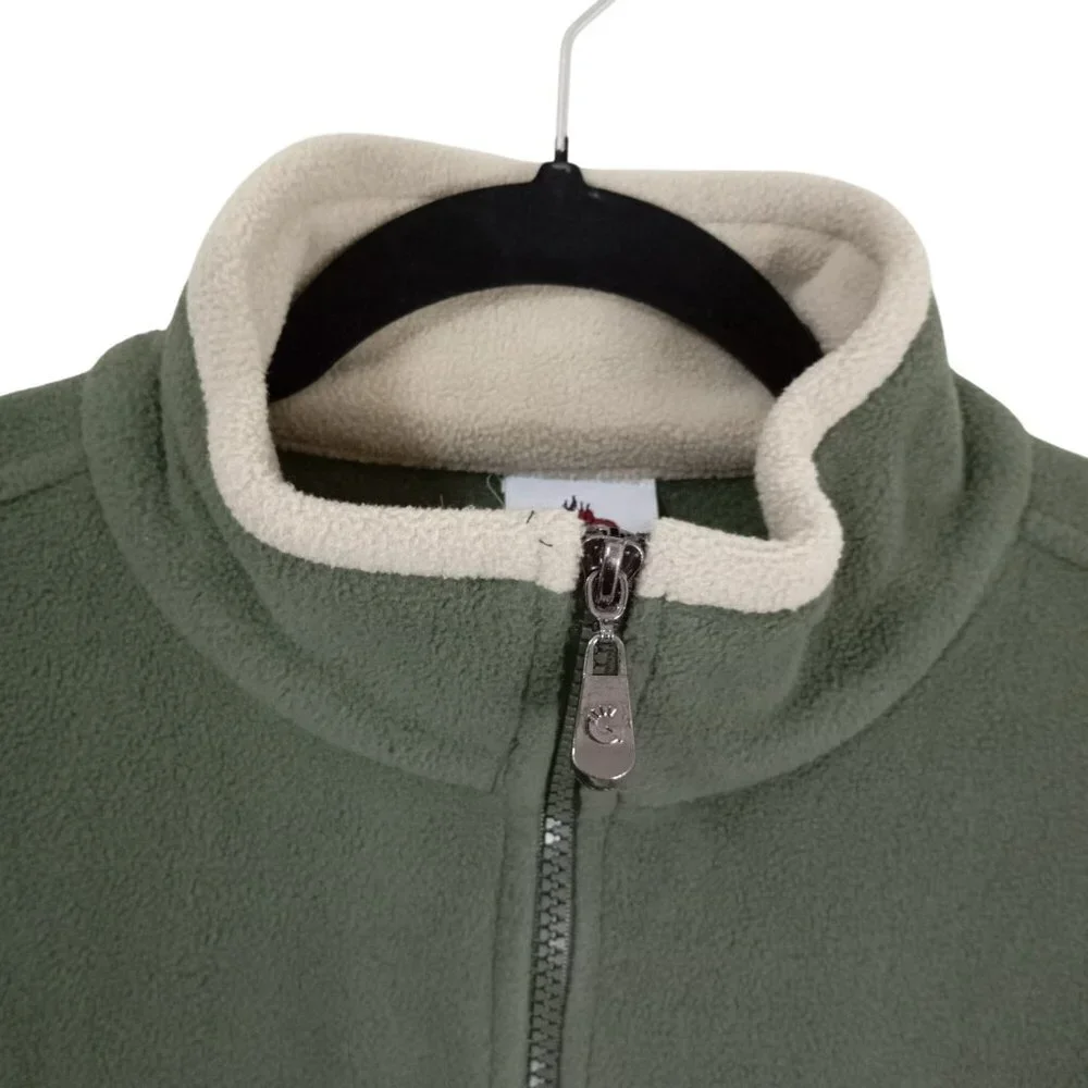House Of Blues Fleece Jacket Full Zip Large With Beige Collar Embroidered Logo - Picture 3 of 12